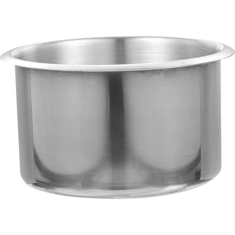 Praktischer, Eingelassener Getränkehalter, Professioneller Edelstahl-getränkehalter Fürs Auto – 10,2 X 10,2 X 5,7 Cm – Silber