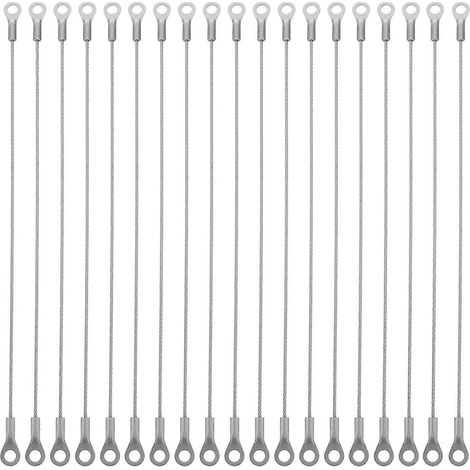 20-teiliges, Robustes Aufhängeset Für Bilder Und Lampen – 22,5 X 0,9 X 0,3 Cm – Silber