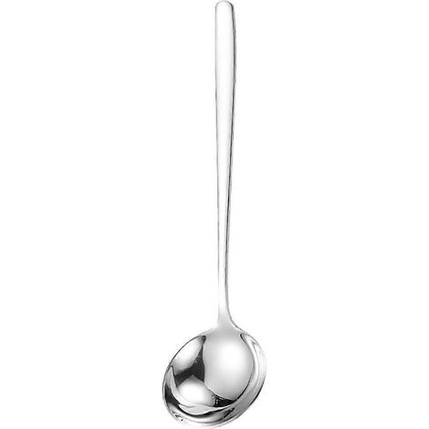 Schöpfkelle Aus Edelstahl, Langer Küchenlöffel, Große Wasserschöpfkelle, Küchenutensil – 20,2 X 5,4 X 1,5 Cm – Silber
