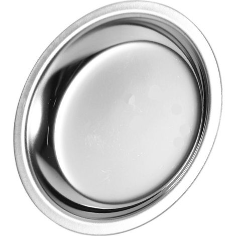 Dekorativer Runder Untersetzer Aus Edelstahl Für Teebeutel – 5,50 X 5,50 X 0,50 Cm – Silber