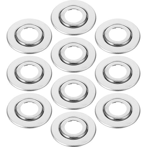 10er-pack Schutzplatten Für 3/4-zoll-regner, Ersatzabdeckungen – 6,70 X 6,70 X 1,20 Cm – Silber