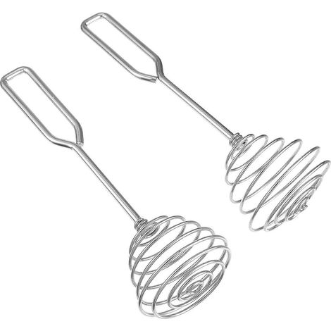 Schneebesen, Sahneaufschäumer Und Rührbesen Mit Quadratischem Schaft Aus Edelstahl – 21,00 X 6,50 X 2,50 Cm – Silber