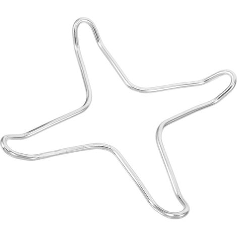 Multifunktionaler Gasherdrost Aus Robustem Edelstahl, Ideal Für Kleine Töpfe Und Pfannen In Der Küche. – 15 X 15 X 1,5 Cm – Silber