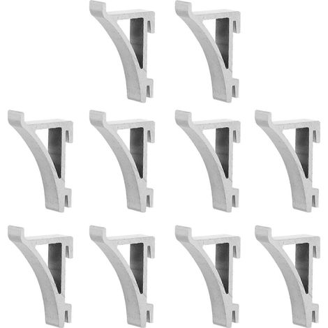 10 Befestigungsclips Für Gefrierfachablagen, Kühlschrank-haltehaken, Kühlschrank-ablagehalterung – 4,00 X 2,50 X 0,90 Cm – Silber