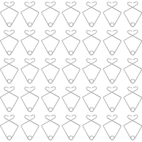 Packung Mit 50 Stahl-deckenhaken Für Abgehängte Decken Und Deckenplatten, Für Büro Oder Zuhause. – 3,00 X 2,20 X 0,10 Cm – Silber