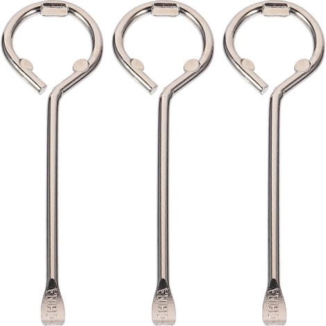 Set Mit 3 Robusten Und Praktischen Dosenöffnern Aus Metall Für Farbdosen – 12,00 X 3,50 X 0,40 Cm – Silber