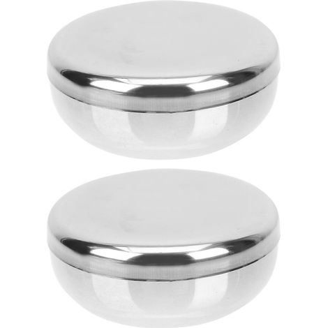 Sets Traditioneller Koreanischer Reiskocher Aus Edelstahl – 10 X 10 Cm – Silber