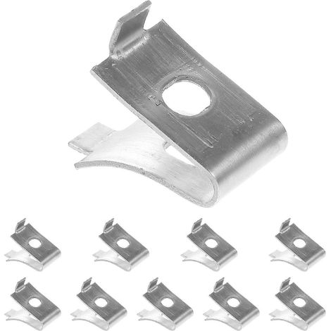 10 Regalbefestigungsclips, Regalwinkel Aus Edelstahl, Regalstützstifte – 2,30 X 2,00 X 1,50 Cm – Silber