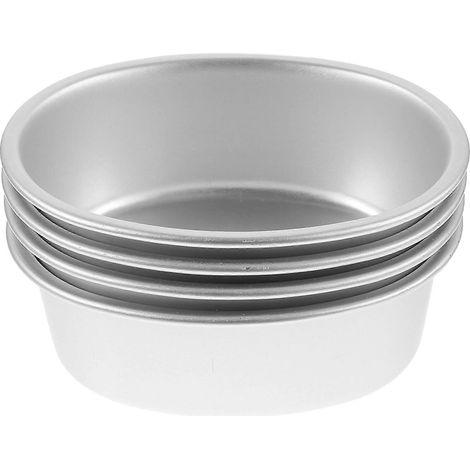 Antihaftbeschichtete Ovale Kuchenformen Aus Aluminiumlegierung – 12 X 9,2 X 4 Cm – Silber