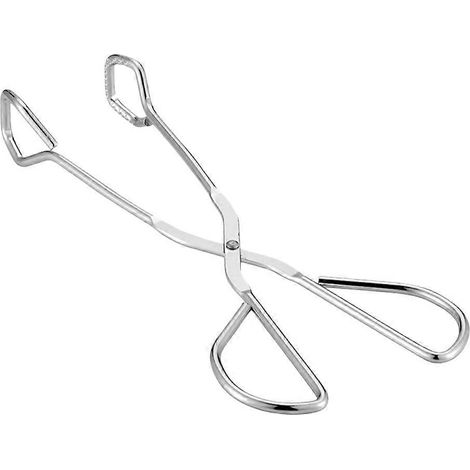 Grillzange Aus Edelstahl Für Camping, Brotzange, Grillzange Für Den Außenbereich (kleine Größe) – 246 Cm – Silber