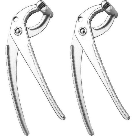 Set Mit 2 Hebeklammern Für Schüsseln Und Teller Aus Hitzebeständiger Aluminiumlegierung (silber) – 18 X 5 X 3,3 Cm – Silber