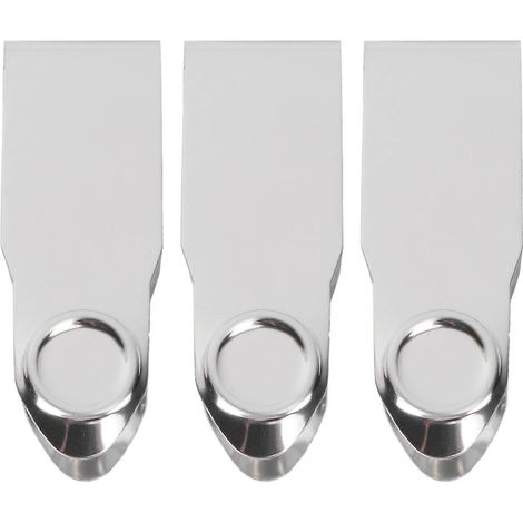 3-teiliges Set Obstzangen Aus Edelstahl Zum Entnehmen Von Früchten (ananas, Tomaten, Erdbeeren) – 7,00 X 2,70 X 2,50 Cm – Silber