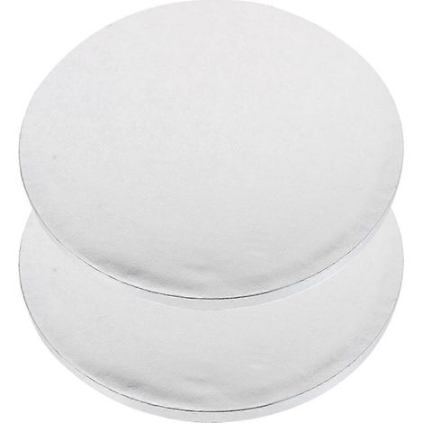 Set Aus 2 Praktischen Tortenplatten Aus Aluminium Mit Tortenaufleger Und Filigranen Stützen. – 20,00 X 20,00 X 1,50 Cm – Silber