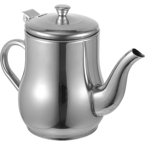 Ölbehälter, Ölsieb, Ölspender Aus Edelstahl (silber) – 19,00 X 13,50 X 9,50 Cm – Silber