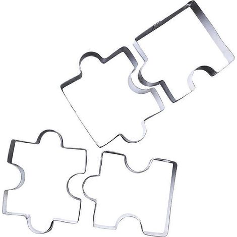 4er-set Ausstechformen Aus Edelstahl Für Kekse Und Kuchen, Diy-backformen – Silber
