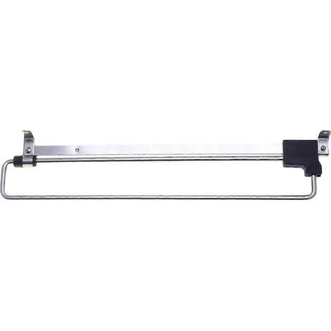Ausziehbare Kleiderstange Aus Edelstahl, Handtuchhalter, Kleiderstange (vereinfachtes Modell, Silber, 350 Mm) - Silber