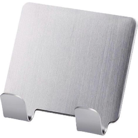 Wandhaken Aus Edelstahl Mit Doppelhaken, Die Keine Spuren Hinterlassen, Für Küche, Bad Und Schlafzimmer – Größe M – Silber