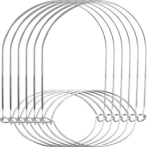 6er-set Einmachglashalter, Edelstahl-drahtgriffe, Universelle Aufhängegriffe Für Einmachgläser – 14 X 10 X 0,5 Cm – Silber