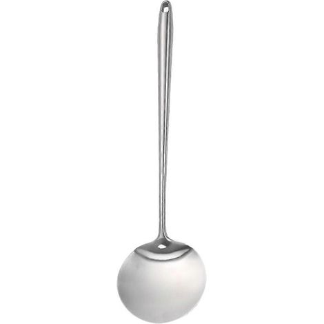 Küchenspatel Aus Edelstahl Für Wok, Zum Kochen Und Wenden Von Speisen – 44,50 X 11,00 X 1,00 Cm – Silber