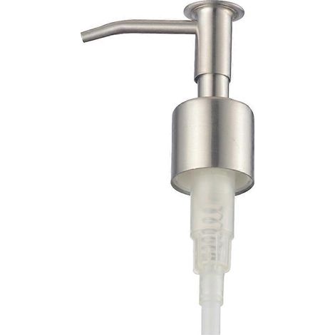Pumpenkopf Aus Edelstahl Für Emulgiertes Shampoo, Pumpenflaschenkopf, Ersatz-druckkopf Für Den Heim- Und Gewerbegebrauch (silber) – 17 X 5,75 Cm – Silber