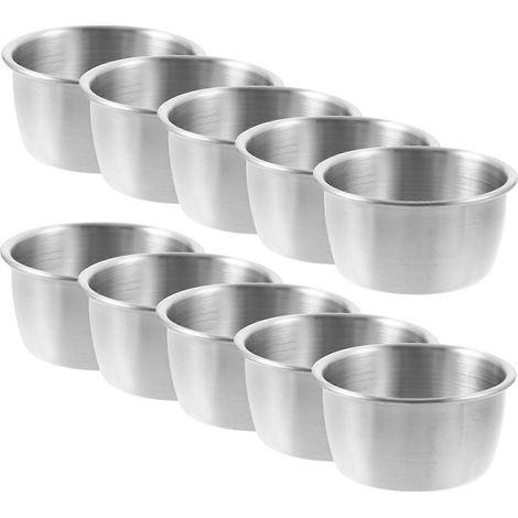 Set Mit 10 Saucenschalen Aus Edelstahl Für Soßen, Ideal Für Tomatensoße, Restaurants Und Partys Zu Hause. – M