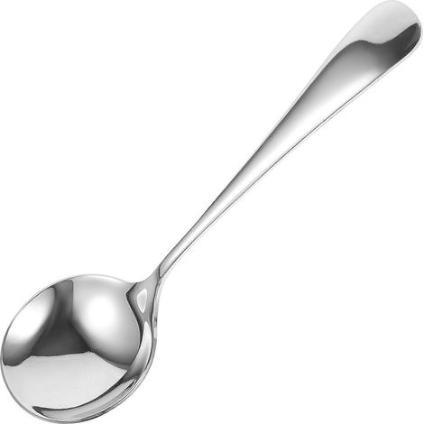 Suppenlöffel Aus Edelstahl, Dicker Löffel, Multifunktionslöffel, Küchenlöffel – 16,00 X 3,80 X 2,00 Cm – Silber