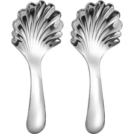 Set Mit 2 Edelstahl-teelöffeln (10,20 X 4,50 X 1,00 Cm) – Silber