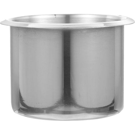 Tragbarer, Eingelassener Tischbecherhalter Aus Edelstahl – 8 X 8 X 5,6 Cm – Silber
