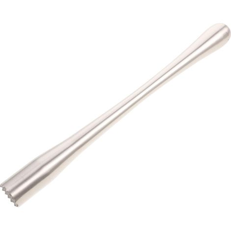 Langer Cocktailstößel Aus Edelstahl, Fruchtrührer, Professionelles Barwerkzeug – 29 X 2,5 Cm – Silber