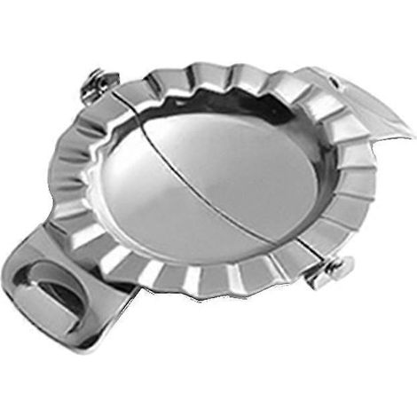 Raviolipresse Aus Edelstahl, Kreatives Werkzeug Zur Ravioli-zubereitung Zu Hause Und In Restaurants (große Ausführung) – 10,00 X 9,00 X 1,00 Cm – Silber