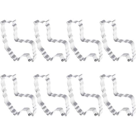 Ausstechformen Aus Edelstahl In Alpakaform Für Kekse, Kuchen Und Fondant – 7,00 X 5,00 X 1,50 Cm – Silber