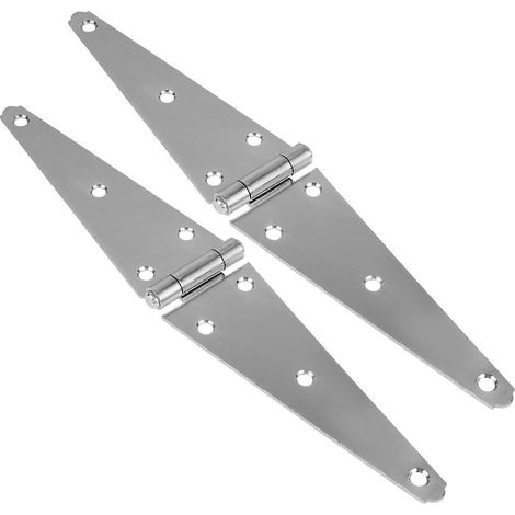 100-mm-bandscharniere, Robuste Torbänder, Dekorative Bandscharniere – 20,00 X 5,00 X 0,50 Cm – Silber