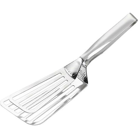 Edelstahl-grillzange, Steakzange, Fischzange Für Den Hausgebrauch (silber) – 34,00 X 8,00 X 4,00 Cm – Silber