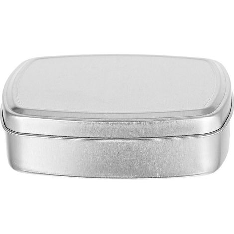 Multifunktionale Seifenbox Aus Verschleißfestem Aluminium, Tragbar Und Elegant – 9,50 X 7,00 X 2,50 Cm – Silber