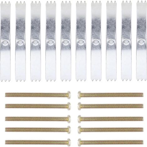 Reparaturset Für Das Schwarze Gehäuse Des Type 86 (20-teilig) Mit 20 Schrauben – 7,6 X 1,8 Cm – Silber