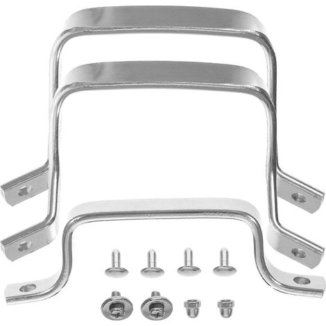 Ersatzgriffset Aus Edelstahl Für Töpfe Und Pfannen – 11 X 8,5 X 1,2 Cm – Silber