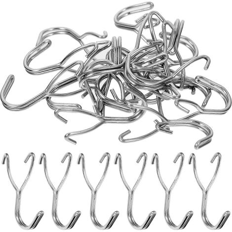 40 Lochwandhaken, Schlüsselhalter, Schmuckhalter, Kleine Werkzeughalter – 4,50 X 2,70 X 2,00 Cm – Silber