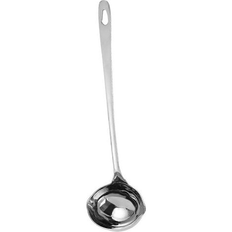 Schöpfkelle Mit Ausgießer, Edelstahl-schöpfkelle, Einmachkelle, Suppenkelle, Suppenkelle Aus Metall – 27,00 X 8,00 X 5,00 Cm – Silber