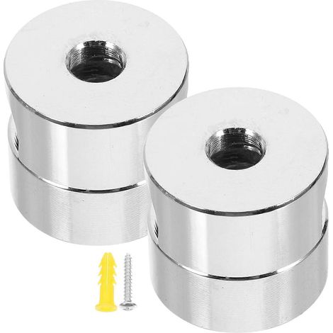 Set Mit 2 Haken Für Elektrokabel Und Deckenleuchten. – 1,50 X 1,50 X 1,50 Cm – Silber