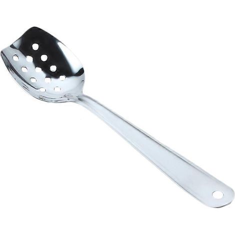Edelstahl-sieblöffel (1 Stück), 25,9 X 6,2 X 1,9 Cm, Zum Filtern Von Lebensmitteln (westlicher Stil). – 25,9 X 6,2 X 1,9 Cm – Silber
