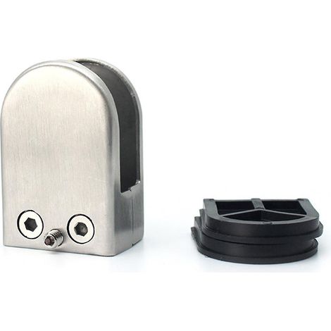 Edelstahl-glasklemmen (4/8 Stück), Verstellbarer Flachrückseiten-glashalter Für 15-20 Mm Glas (4 Stück)
