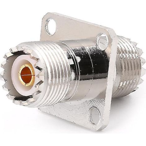 So239 Uhf-koaxialadapter (buchse Auf Buchse) Mit Einbau-hf-anschluss