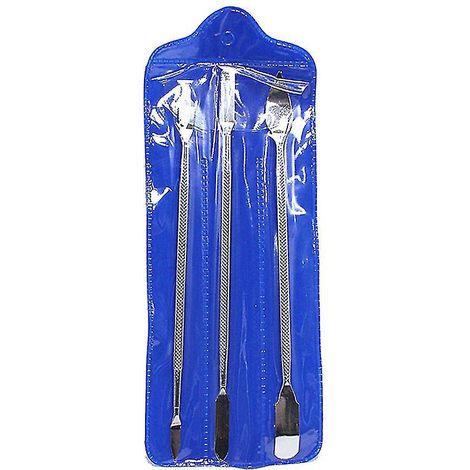 Set Aus 3 Metall-hebelwerkzeugen Zum Öffnen Und Reparieren Von Computern Und Handys.