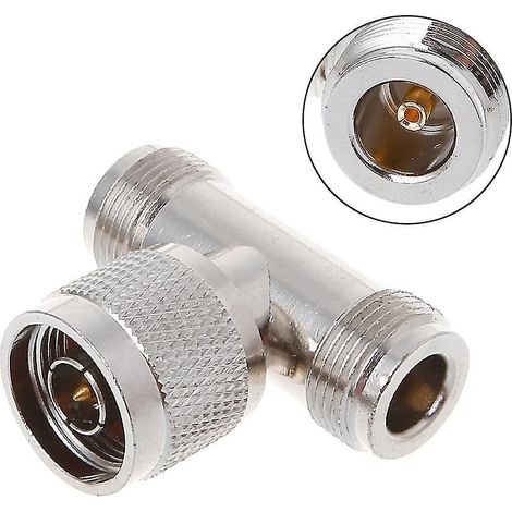 3-wege-hf-dreifachkoaxialadapter Für N-stecker-t-stecker Auf 2 N-buchsen