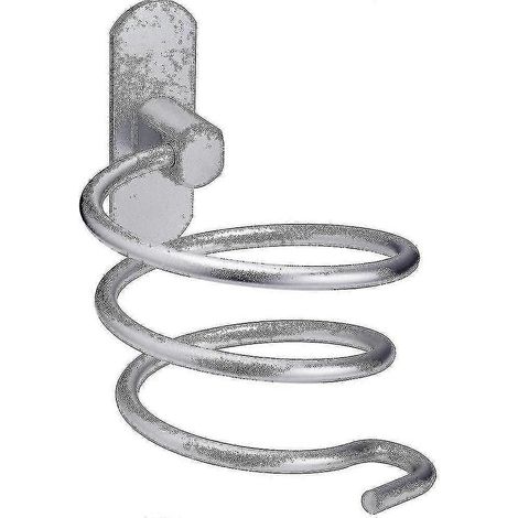 Free Punch Haartrocknerhalter, Spiralhaartrocknerhalter – Silber