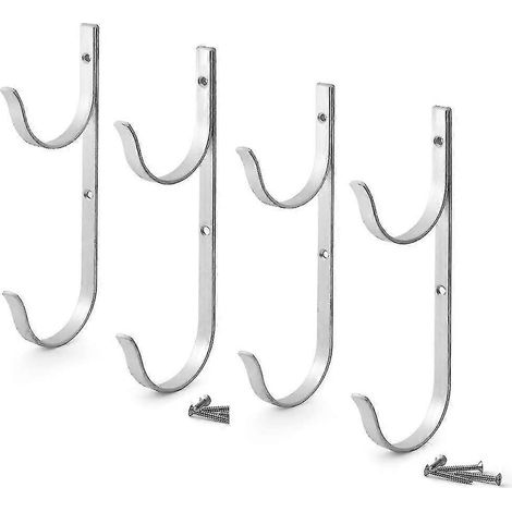 Satz Aluminiumhalterungen Für Schwimmbadpfosten, Haken Für Teleskoppfosten