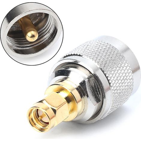 Pl259 Vernickelter Uhf-stecker (männlich) Auf Vergoldeten Sma-stecker (männlich)