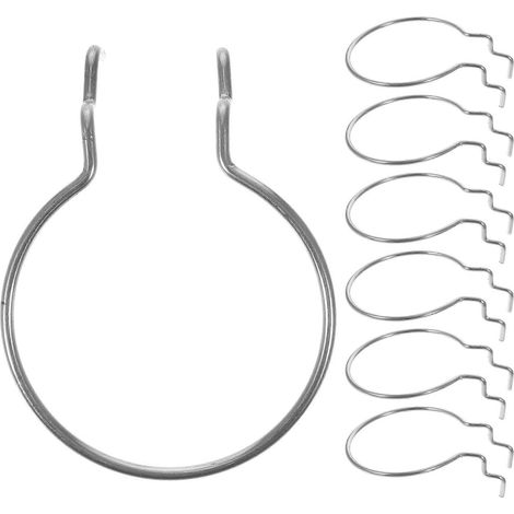 Set Mit 10 Lochwand-becherhaltern, Robuste Haken Für Präsentationsständer – 9 X 7 Cm – Silber