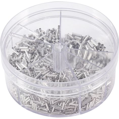 Set Mit 1900 Flammhemmenden Kupfer-crimpverbindern Für Kabel Mit Einem Querschnitt Von 0,5–2,5 Mm²