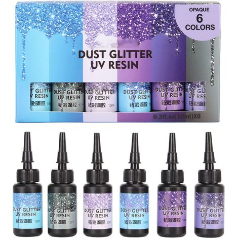 Stück Uv-kleber 10 Ml In Stiftform, Schnellhärtend, Lila Serie Für Diy-schmuck Und Bastelarbeiten